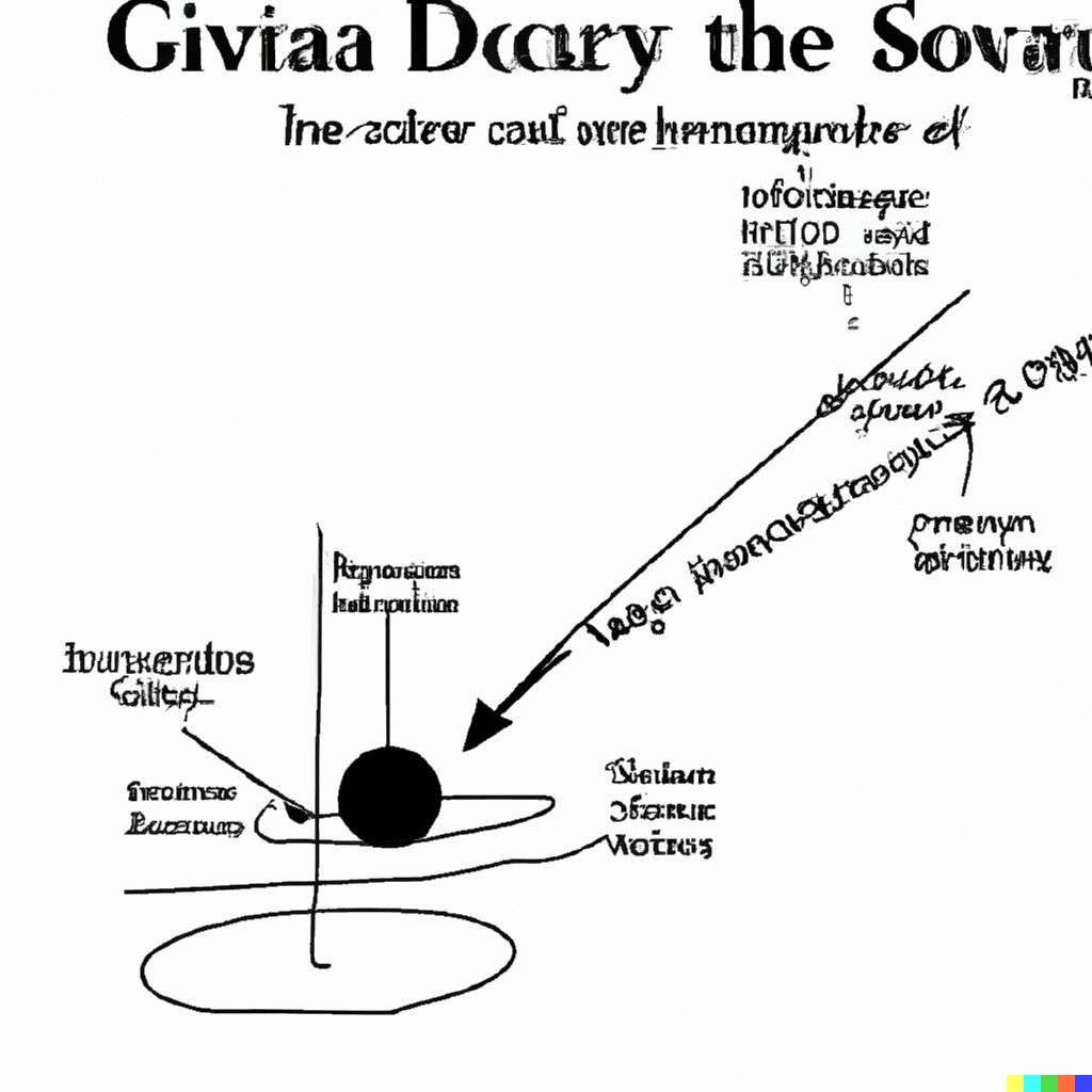 the discovery of gravity, scientific diagram